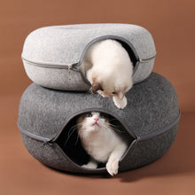 Load image into Gallery viewer, Cats House Basket Natural Felt Pet Cat Cave Beds Nest Funny Round Egg-Type with Cushion Mat For Small Dogs Puppy Pets Supplies
