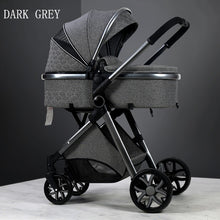 Load image into Gallery viewer, Fashion Baby Stroller 3 in 1 Baby Travel System Newborn Baby Cart Portable Pushchair Baby Cradel Infant Carrier Free Shipping
