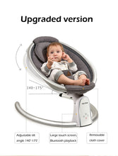 Load image into Gallery viewer, Electrotonic Baby Rocking Chair. Baby Swing LED touch screen Baby Bouncer Bluetooth Control Baby Cradle 0-12M
