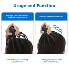 Load image into Gallery viewer, Electric Head Massager for Head Therapeutic Pain Relief 3D Stimulation Vibration Acupoint Relax Claw Scalp Massager Rechargeable
