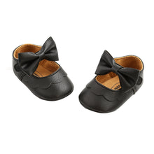 Load image into Gallery viewer, Citgeett 0-18M Baby Infant Girls Flat Shoes Bow Knot Solid First Walker Soft Sole Newborn Infant Toddler Girls Princess Shoes
