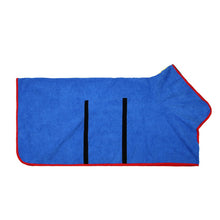 Load image into Gallery viewer, Dog Bathrobe Pet Drying Coat Clothes Microfiber Absorbent Beach Towel for Large Medium Small Dogs Cats Fast Dry Dog Accessories
