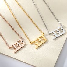 Load image into Gallery viewer, 777 angel number neckalce for women Stainless Steel 111 222 333 444 555 pendant necklace old english font number chain Jewelry
