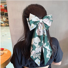 Load image into Gallery viewer, Solid Color Big Large Satin Bow Hairpins Barrettes For Women Girl Wedding Long Ribbon Korean Hair Clip Hairgrip Hair Accessories
