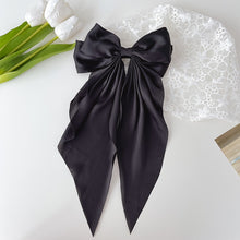 Load image into Gallery viewer, Solid Color Big Large Satin Bow Hairpins Barrettes For Women Girl Wedding Long Ribbon Korean Hair Clip Hairgrip Hair Accessories
