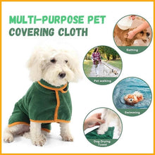 Load image into Gallery viewer, Dog Bathrobe Pet Drying Coat Clothes Microfiber Absorbent Beach Towel for Large Medium Small Dogs Cats Fast Dry Dog Accessories
