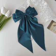 Load image into Gallery viewer, Solid Color Big Large Satin Bow Hairpins Barrettes For Women Girl Wedding Long Ribbon Korean Hair Clip Hairgrip Hair Accessories
