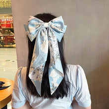 Load image into Gallery viewer, Solid Color Big Large Satin Bow Hairpins Barrettes For Women Girl Wedding Long Ribbon Korean Hair Clip Hairgrip Hair Accessories
