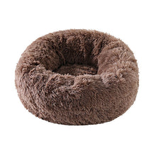 Load image into Gallery viewer, Kimpets Round Cat Bed Dog Pet Bed Kennel Non-Slip Winter Warm Dog House Sleeping Long Plush Soft Puppy Cushion Mat Cat Supplies

