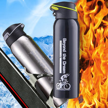 Load image into Gallery viewer, 500ml Bike Water Bottle Warm-keeping Water Cup Sports Kettle Riding Aluminum Alloy Thermos Cup for Cycling Bike Accessories
