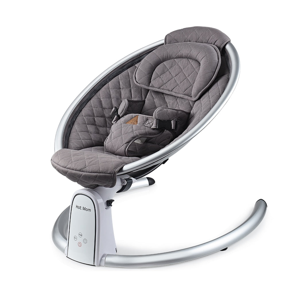 Electrotonic Baby Rocking Chair. Baby Swing LED touch screen Baby Bouncer Bluetooth Control Baby Cradle 0-12M