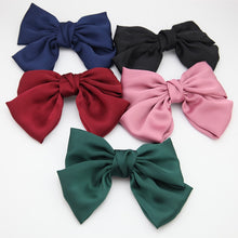 Load image into Gallery viewer, Fashion Ribbon Hairgrips Big Large Bow Hairpin For Women Girls Satin Trendy Ladies Hair Clip New Cute Barrette Hair Accessories
