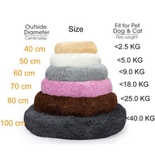 Load image into Gallery viewer, Donut Cat Bed Round Plush Pet Bed for Cats Dogs Pet Deep Sleeping Nest Soft Warm Kitten Cave Puppy Kennel Sofa Cat Accessories
