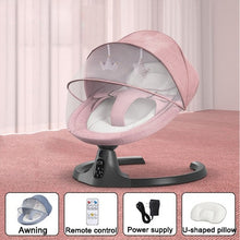 Load image into Gallery viewer, Baby electric rocking chair newborn rocking bed baby electric cradle to coax baby artifact with baby sleeping
