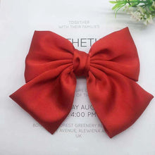 Load image into Gallery viewer, Fashion Ribbon Hairgrips Big Large Bow Hairpin For Women Girls Satin Trendy Ladies Hair Clip New Cute Barrette Hair Accessories
