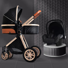 Load image into Gallery viewer, Fashion Baby Stroller 3 in 1 Baby Travel System Newborn Baby Cart Portable Pushchair Baby Cradel Infant Carrier Free Shipping
