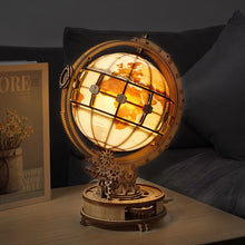 Load image into Gallery viewer, Robotime ROKR Luminous Wooden Globe Light Night 3D Puzzle Games for Christmas Gift for Kids Adults for Home Decor, Desk Decor
