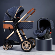 Load image into Gallery viewer, Fashion Baby Stroller 3 in 1 Baby Travel System Newborn Baby Cart Portable Pushchair Baby Cradel Infant Carrier Free Shipping
