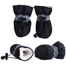 Load image into Gallery viewer, 4 Pcs/Set Pet Winter Autumn High Tops Snow Boots Casual Velvet Warm Slip-Resistant Shoes For Small Medium Dog Boots
