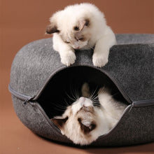 Load image into Gallery viewer, Cats House Basket Natural Felt Pet Cat Cave Beds Nest Funny Round Egg-Type with Cushion Mat For Small Dogs Puppy Pets Supplies
