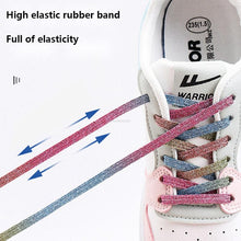 Load image into Gallery viewer, Rainbow Elastic Laces Sneaker No Tie Shoe laces New Capsule Lock Shoelaces without ties Kids Adult Quick Flat Shoelace for Shoes
