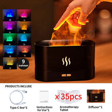 Load image into Gallery viewer, REUP Flame Aroma Diffuser Air Humidifier Ultrasonic Cool Mist Maker Fogger LED Essential Oil Jellyfish Difusor Fragrance Home
