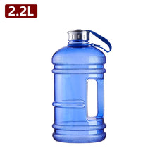 Load image into Gallery viewer, BPA FREE Gallon Sport Bottle Big Capacity Tritan Water Bottle Kettle Drink Bottles Outdoor Fitness Space Cup 2500ML 2.2 Liter
