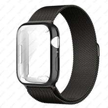 Load image into Gallery viewer, Case+strap for Apple Watch Band 45mm 44mm 40mm 41mm 38mm 42mm Stainless steel Metal magnetic Loop bracelet iwatch 8 7 6 3 4 5 se
