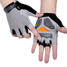 Load image into Gallery viewer, Men Women Gym Gloves Weightlifting Fitness Training Non Slip Palm Protector Breathable Fingerless Bike Bicycle Cycling Gloves
