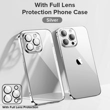 Load image into Gallery viewer, Joyroom Plating Phone Case For iPhone 14 13 12 Pro Max Soft TPU Clear Case Shockproof with Lens film Full Protection
