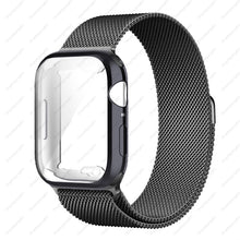 Load image into Gallery viewer, Case+strap for Apple Watch Band 45mm 44mm 40mm 41mm 38mm 42mm Stainless steel Metal magnetic Loop bracelet iwatch 8 7 6 3 4 5 se
