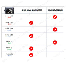 Load image into Gallery viewer, Double Tour leather Strap For Apple Watch ultra band 49mm 45mm 42mm 44mm Series 8 7 6 Se 5 4 3 2 Iwatch 6 38mm 40mm Correa 41mm
