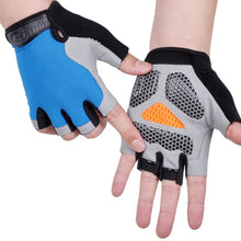 Load image into Gallery viewer, Men Women Gym Gloves Weightlifting Fitness Training Non Slip Palm Protector Breathable Fingerless Bike Bicycle Cycling Gloves
