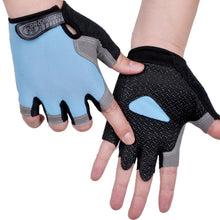 Load image into Gallery viewer, Men Women Gym Gloves Weightlifting Fitness Training Non Slip Palm Protector Breathable Fingerless Bike Bicycle Cycling Gloves
