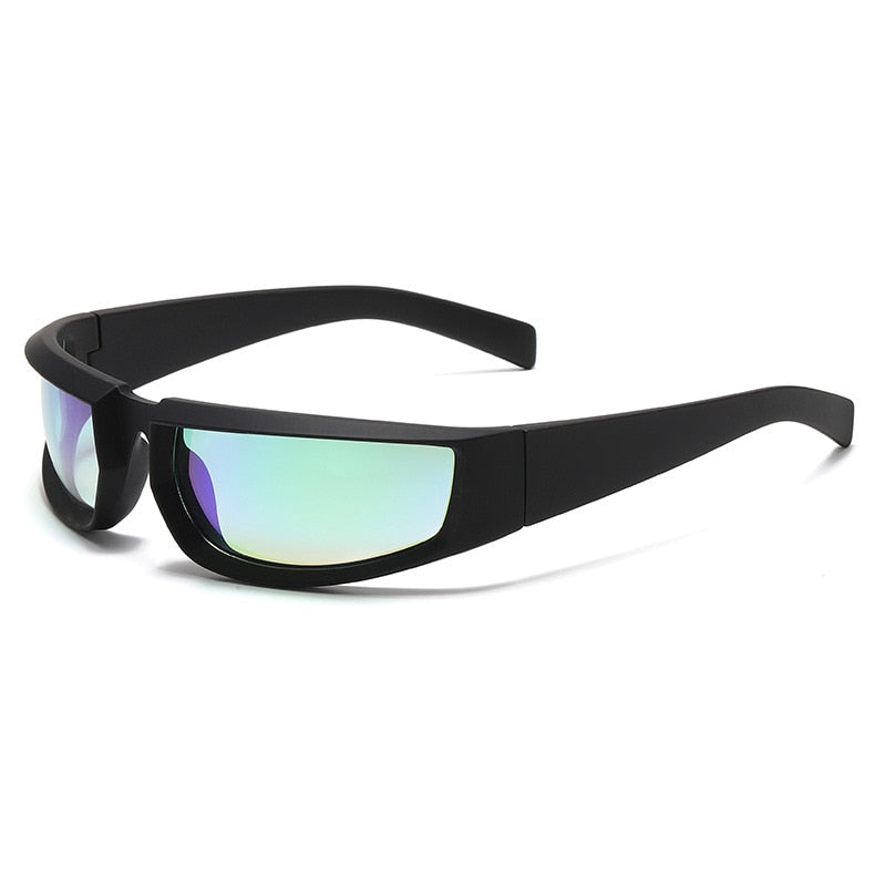 Sport Silver Sunglasses Women Goggle Y2k Mirror Sun Glasses Men Punk Shades Eyewear Unisex Outdoor Eyeglasses UV400