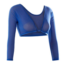Load image into Gallery viewer, Summer Women Mesh Crop Top Long Sleeve T-Shirts Blusas Y2K Elegant Vestidos Sheer Transparent Top Tee Shirts Robe Femme
