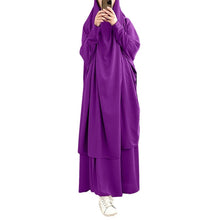 Load image into Gallery viewer, Etosell Women Hooded Muslim Hijab Dress Eid Prayer Garment Jilbab Abaya Long Khimar Full Cover Ramadan Gown Abayas Islamic Cloth
