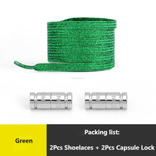 Load image into Gallery viewer, Rainbow Elastic Laces Sneaker No Tie Shoe laces New Capsule Lock Shoelaces without ties Kids Adult Quick Flat Shoelace for Shoes
