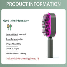 Load image into Gallery viewer, Massage Comb Hair Brush Air Cushion One-Key Self Cleaning Hair Comb Professional Detangling Scalp Air Bag Combs For Hair
