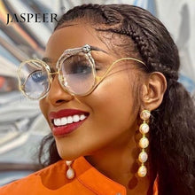 Load image into Gallery viewer, JASPER Retro Round Frame Anti Blue Light Glasses Women New Trends Optical Prescription Eyeglasses Frame Fashion Accessories
