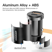 Load image into Gallery viewer, Essager 30W USB Car Charger Quick Charge4.0 QC PD 3.0 SCP 5A USB Type C Car Fast Charging For iPhone 14 13 Huawei Samsung Xiaomi
