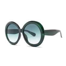 Load image into Gallery viewer, Oversized Unisex Round Sunglasses Women Fashion Retro Driving Eye Wear Luxury Men Brand Designer Green Black UV400 Oculos
