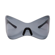 Load image into Gallery viewer, Oversized Punk Y2K Sunglasses Goggle New Women Men Sport Silver Futuristic Sun Glasses Female Rimless Eyeglasses De Sol Oculos

