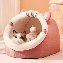 Load image into Gallery viewer, Cat Bed Warm Pet Basket Cozy Kitten Lounger Cushion Winter Cat House Tent Very Soft Small Dog Mat Bag For Washable Cave Cat Beds
