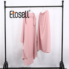 Load image into Gallery viewer, Etosell Women Hooded Muslim Hijab Dress Eid Prayer Garment Jilbab Abaya Long Khimar Full Cover Ramadan Gown Abayas Islamic Cloth
