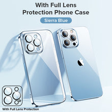 Load image into Gallery viewer, Joyroom Plating Phone Case For iPhone14 13 12 Pro Max Soft TPU Case Lens Protection Cover For iPhone 13 ProMax Shockproof Case
