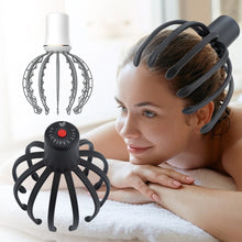 Load image into Gallery viewer, Electric Head Massager for Head Therapeutic Pain Relief 3D Stimulation Vibration Acupoint Relax Claw Scalp Massager Rechargeable
