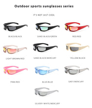 Load image into Gallery viewer, Sport Silver Sunglasses Women Goggle Y2k Mirror Sun Glasses Men Punk Shades Eyewear Unisex Outdoor Eyeglasses UV400
