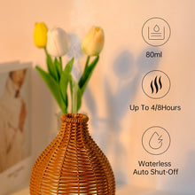 Load image into Gallery viewer, Essential Oil Diffuser Rattan Aroma Mist Humidifiers Aromatherapy Diffusers With Waterless Auto Shut-Off Protection For Home
