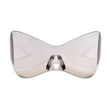 Load image into Gallery viewer, Oversized Punk Y2K Sunglasses Goggle New Women Men Sport Silver Futuristic Sun Glasses Female Rimless Eyeglasses De Sol Oculos
